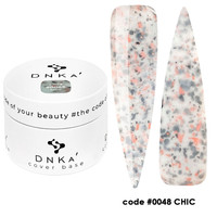 DNKa’ Rubber Base French Cover 30ml #0048 CHIC – Baza Hybrydowa Kamuflująca