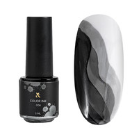 F.O.X Color Ink Blue 006 tusz do paznokci czarny 5 ml akwarela zdobienia