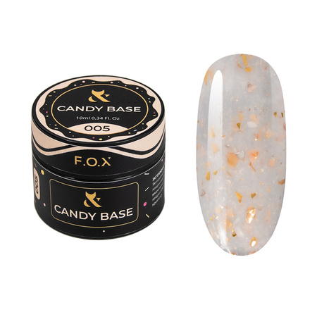 F.O.X Candy Base 005 Baza Hybrydowa 10 ml – Samopoziomująca, do LED/UV