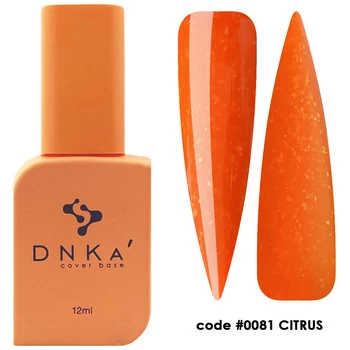 DNKa Rubber Base French Cover Citrus 12ml – Baza Hybrydowa Kamuflująca