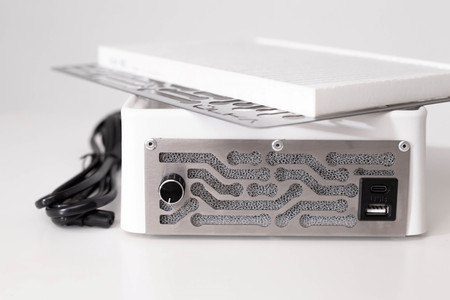 Pochłaniacz pyłu do manicure ÜLKA Nano biały 58W filtr wielokrotnego użytku