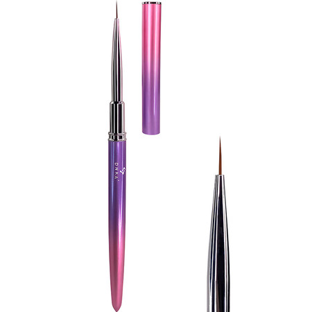 Pędzelek do zdobień paznokci DNKa Liner 8 mm Brush #0001, syntetyczny