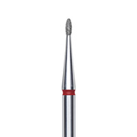 Frez diamentowy Staleks kropla 1,2 mm czerwony do skórek manicure CE