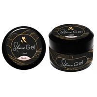 FOX Shine Gel Nude 15ml żel budujący do paznokci z brokatem samopoziomujący