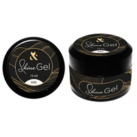 F.O.X Shine Gel Milk 15ml żel budujący mleczny do paznokci z połyskiem