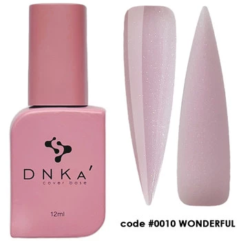 DNKa Rubber Base French Cover 12ml #0010 Wonderful baza hybrydowa