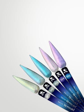 F.O.X Shine Gel Mermaid 003 biały żel do paznokci 15ml perłowy połysk