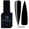 DNKa Lakier hybrydowy ULTRA BLACK 12ml czarny, połysk, pełne krycie