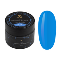 F.O.X Art-paint Vitrage Blue 10ml – półtransparentny lakier hybrydowy niebieski