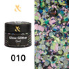 FOX Glow Glitter Gel 010 żel do zdobień wielokolorowy brokatowy 5g