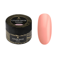 F.O.X Cover Base Tonal 010 30ml – baza kauczukowa budująca do paznokci hybrydowych