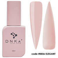 DNKa Rubber Base French Cover #0036 Elegant 12ml – Baza Hybrydowa Kamuflująca