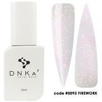 DNKa Rubber Base French #0093 Firework 12ml – Baza hybrydowa cover z drobinkami