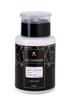 F.O.X Gel Cleanser do paznokci 160 ml z pompką – do hybryd i żelu