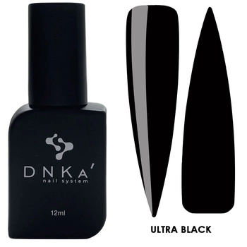 COLOR GEL POLISH "DNKa", 12 ml ULTRA BLACK