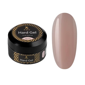 F.O.X Hard Gel Soft Pale 15ml – Żel Budujący Brązowy, Wzmacniający Paznokcie