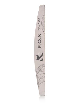 Pilnik do paznokci półksiężyc F.O.X 180/240 jednorazowy dwustronny 17,5cm