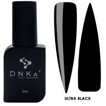 DNKa Lakier hybrydowy ULTRA BLACK 12ml czarny, połysk, pełne krycie
