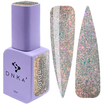 COLOR GEL POLISH "DNKa", 12 ml #0108 FLASH