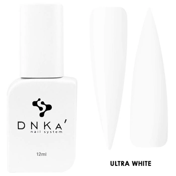 COLOR GEL POLISH "DNKa", 12 ml ULTRA WHITE