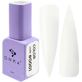 COLOR GEL POLISH "DNKa", 12 ml #0001