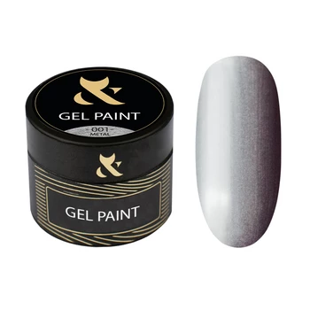 F.O.X Gel Paint Metal 001 Złoty 5ml – Metaliczny Żel do Zdobień Paznokci