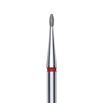 Frez diamentowy Staleks kropla 1,2 mm czerwony do skórek manicure CE