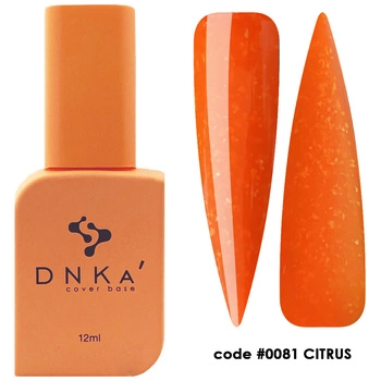 RUBBER BASE FRENCH "DNKa" (cover), 12 ml #0081 Citrus