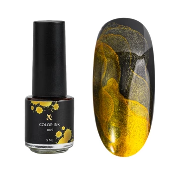 F.O.X Color Ink Blue 009 5ml –  tusz do zdobień paznokci akwarela