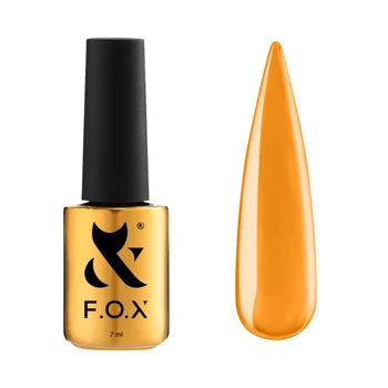 F.O.X Rainbow Top 002 Pomarańczowy Top Hybrydowy 7ml Bez Warstwy Lepkiej