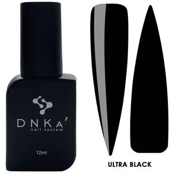 DNKa Lakier hybrydowy ULTRA BLACK 12ml czarny, połysk, pełne krycie